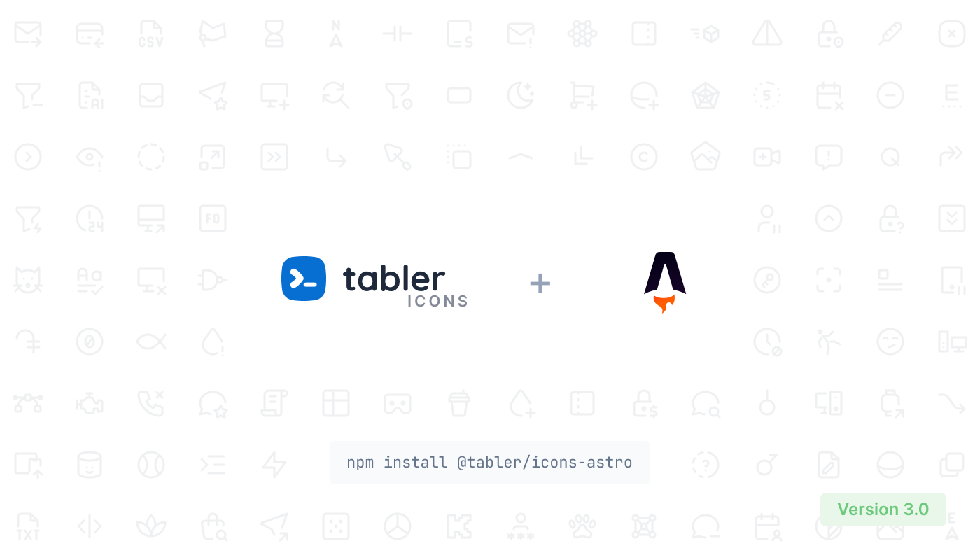 Tabler Icons for Astro